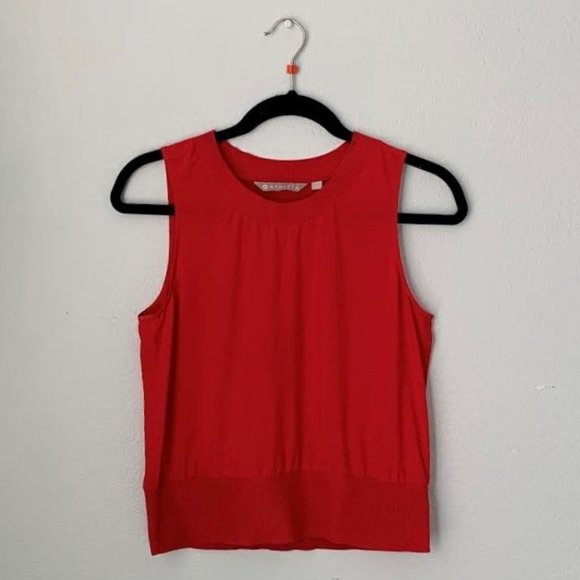 Athleta Tops - Athleta Red Zephyr Shell Tank